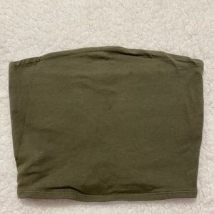 army green garage tube top
